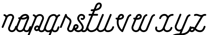 Hellofolks Monoline Type Font LOWERCASE