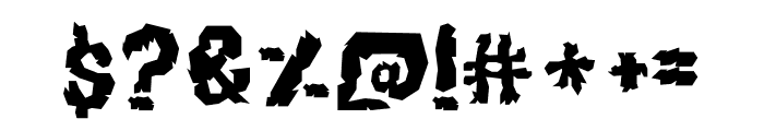 Helloween Nightmare Font OTHER CHARS