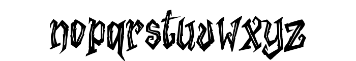 Hellscourt-Regular Font LOWERCASE