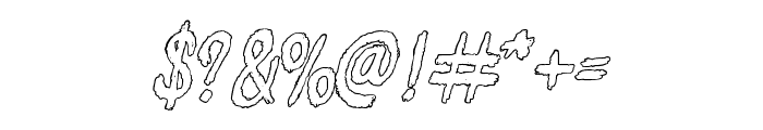 Hellstone Outline Font OTHER CHARS