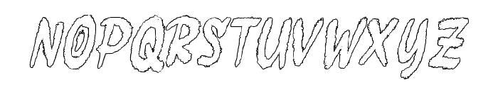 Hellstone Outline Font LOWERCASE