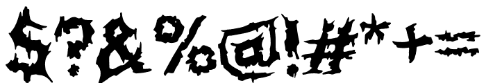 Hellstorm Regular Font OTHER CHARS