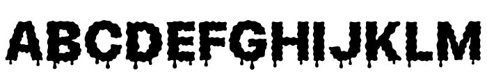 Hellwin Drips Regular Font UPPERCASE