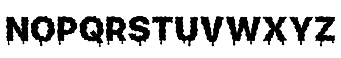 Hellwin Drips Regular Font UPPERCASE