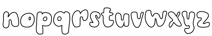 Heloo Grovee Outline Font LOWERCASE