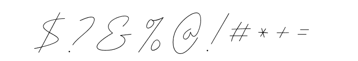 Helsinki signature Font OTHER CHARS