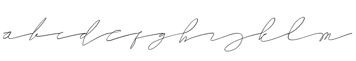 Helsinki signature Font LOWERCASE