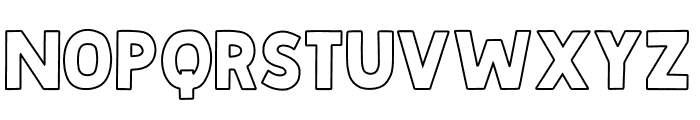 Helvebic-Outline Font LOWERCASE