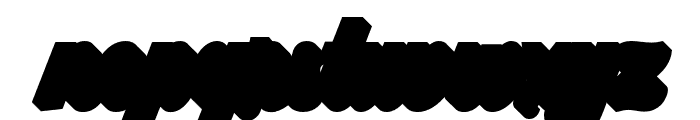 Helvira Extrude Regular Font LOWERCASE