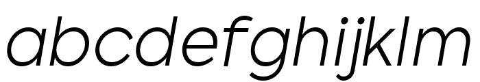 Hemenix Light Italic Font LOWERCASE