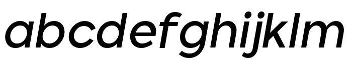 Hemenix Medium Italic Font LOWERCASE