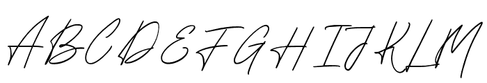HendrieSignature-Regular Font UPPERCASE