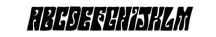 HendrixGroove-Italic Font UPPERCASE
