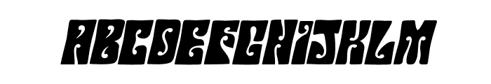 HendrixGroove-Italic Font LOWERCASE