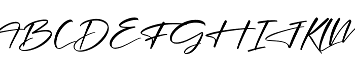 Hendycroft Signature Font UPPERCASE