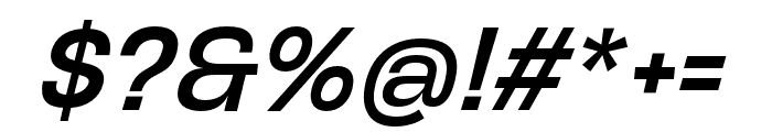 Henju-SemiBoldSlanted Font OTHER CHARS