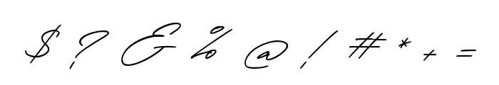 Henriette Signature Font OTHER CHARS