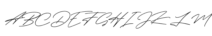 Henriette Signature Font UPPERCASE