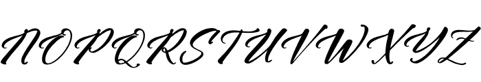 Hensleyton Italic Font UPPERCASE