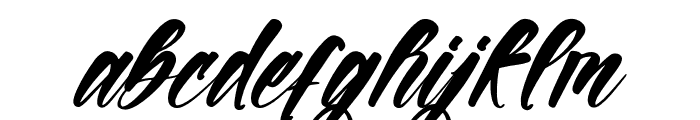 Hensleyton Italic Font LOWERCASE