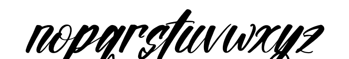 Hensleyton Italic Font LOWERCASE