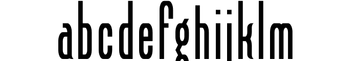Henton Regular Font LOWERCASE