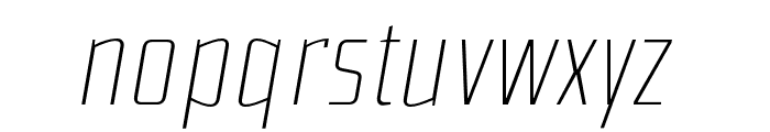 Hercikio LightItalic Font LOWERCASE