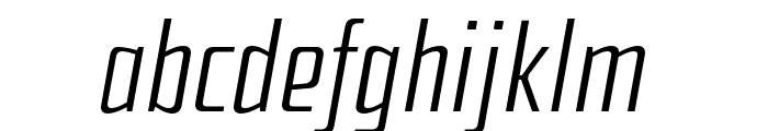 Hercikio RegularItalic Font LOWERCASE