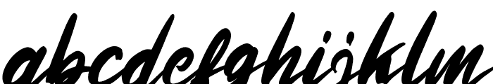 Hercutes Italic Font LOWERCASE