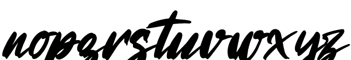 Hercutes Italic Font LOWERCASE