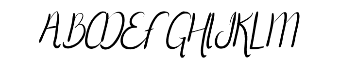 Herist Italic Font UPPERCASE