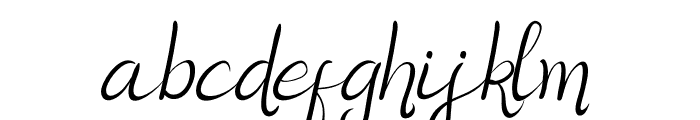 Herist Italic Font LOWERCASE