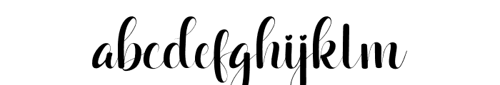 Herliya Font LOWERCASE