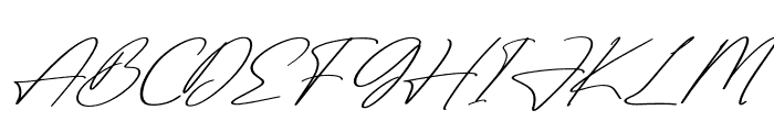 Herllothy Shorthem Italic Font UPPERCASE