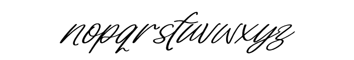 Herllothy Shorthem Italic Font LOWERCASE