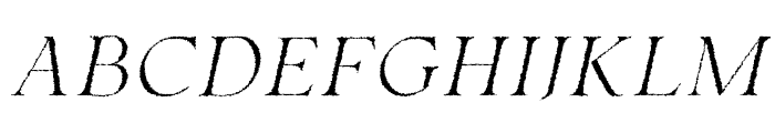 Hermitage Oblique Rough Font UPPERCASE