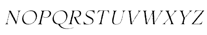 Hermitage Oblique Rough Font UPPERCASE