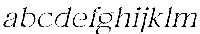 Hermitage Oblique Rough Font LOWERCASE
