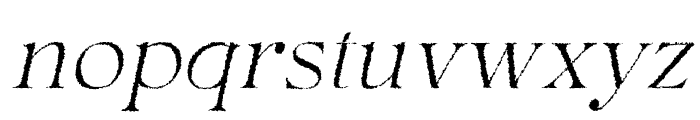 Hermitage Oblique Rough Font LOWERCASE