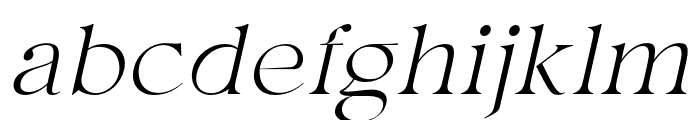 Hermitage Oblique Font LOWERCASE