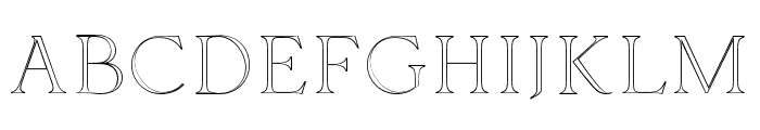 Hermitage Outline Font UPPERCASE
