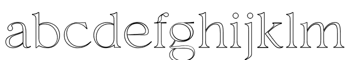 Hermitage Outline Font LOWERCASE