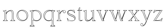 Hermitage Outline Font LOWERCASE
