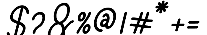 Hero Stickman Italic Font OTHER CHARS