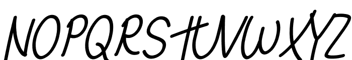 Hero Stickman Italic Font UPPERCASE