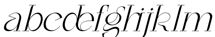 Heroism Realities Light Italic Font LOWERCASE