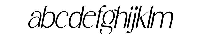 Herova Italic Oblique Font LOWERCASE