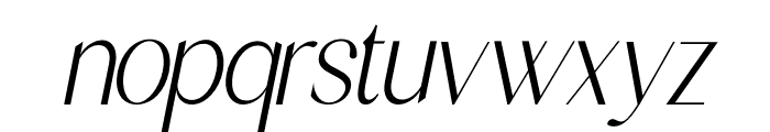 HerovaItalic-Oblique Font LOWERCASE