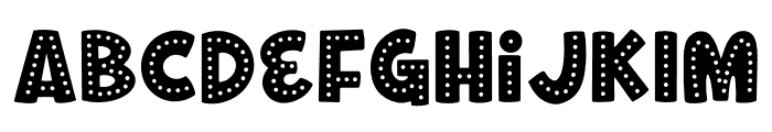 Herrington Font - Spotty Font LOWERCASE