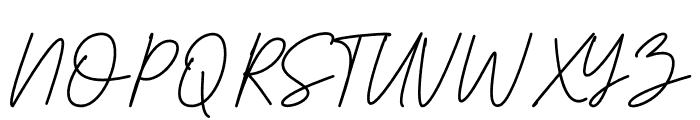 Herstton Signature Italic Font UPPERCASE